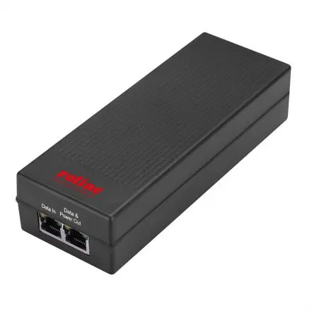 Produktfoto 1 von Roline PoE Injektor 100V dc, 240 V dc Input / 46V dc, 52 V dc Output, 650 mA 30 W 1 Port 62mm B. 165 mm T.