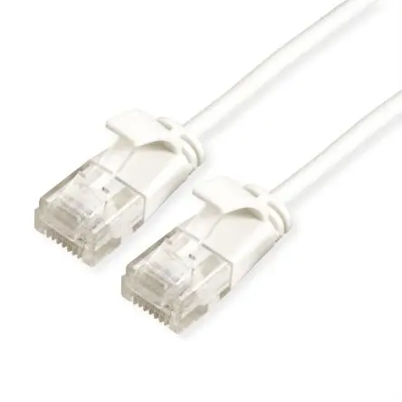 Produktfoto 1 von Roline 21.15 Cat6a Ethernet-Kabel, 2 m, Weiß 8 Ungeschirmt, Aussen ø 3.4 mm Außen-ø , Raucharm halogenfrei