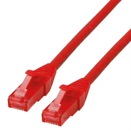 Roline Kat. 6 Ethernet-Kabel, 1.5 m, Rot Ungeschirmt Ungeschirmt, Raucharm halogenfrei