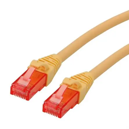 Roline Kat. 6 Ethernet-Kabel, 1.5 m, Gelb 4 UTP Ungeschirmt, Raucharm halogenfrei