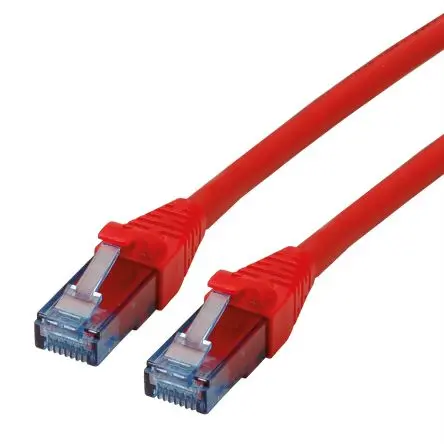 Produktfoto 1 von Roline Cat6a Cat6a Ethernet-Kabel, 1.5 m, Rot Ungeschirmt Ungeschirmt, Raucharm halogenfrei