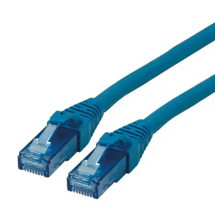 Produktfoto 1 von Roline Cat6a Cat6a Ethernet-Kabel, 1.5 m, Blau Ungeschirmt Ungeschirmt, Raucharm halogenfrei