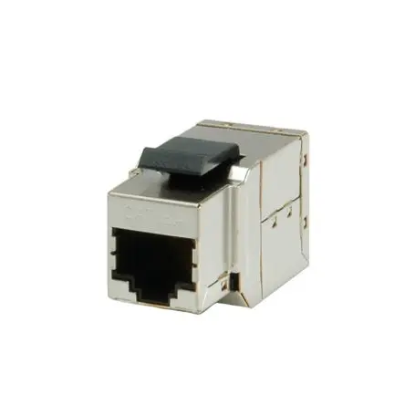 Produktfoto 1 von Roline, RJ-45 Coupling Modulare Kupplung, RJ45, 1 -Port, Typ Abgeschirmt, Gerade, L 35.9 mm, Typ Keystone-Modulkupplung