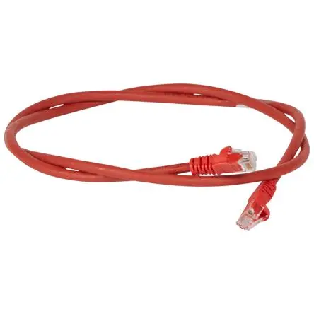 Produktfoto 1 von Legrand Kat. 6 Ethernet-Kabel, 3 m, Rot U/UTP, A RJ45, B RJ45