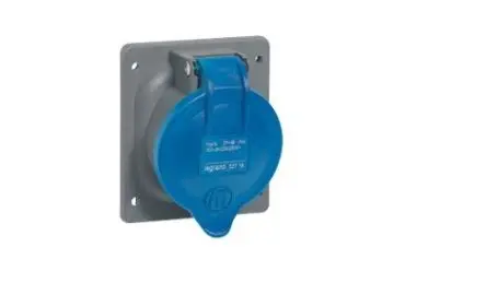 Produktfoto 1 von Legrand HYPRA Buchse Blau 3P+PE, 250V IP44 16A
