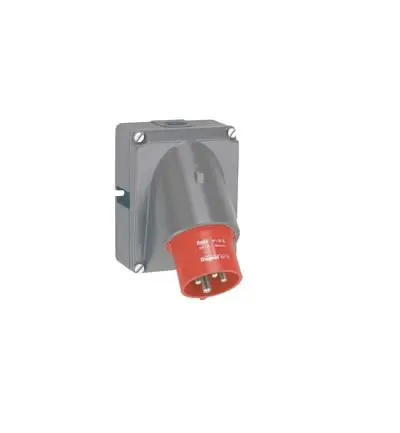 Produktfoto 1 von Legrand HYPRA Leistungssteckverbinder Rot 3P+PE, 415V Abgewinkelt IP44 16A