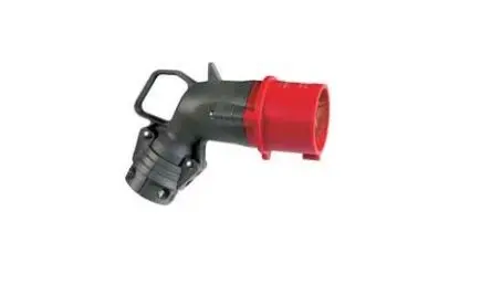 Produktfoto 1 von Legrand HYPRA Leistungssteckverbinder Rot 2P+PE, 415V Abgewinkelt IP44 16A