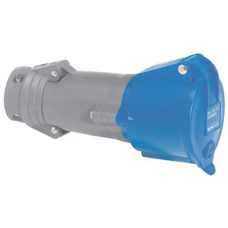 Produktfoto 1 von Legrand HYPRA Leistungssteckverbinder Blau 3P+PE, 250V IP44 32A