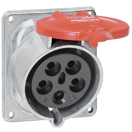 Produktfoto 1 von Legrand HYPRA Leistungssteckverbinder Rot 3P+N+PE, 415V IP44 32A
