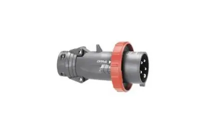 Produktfoto 1 von Legrand HYPRA Leistungssteckverbinder Rot 3P+PE, 415V Gerade IP67 63A