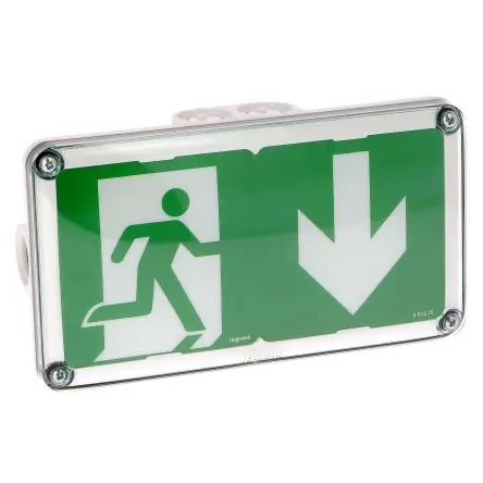 Produktfoto 1 von Legrand LED Notbeleuchtung / 500 mW 45 lm, 125mm x 225 mm x 62 mm, IP66