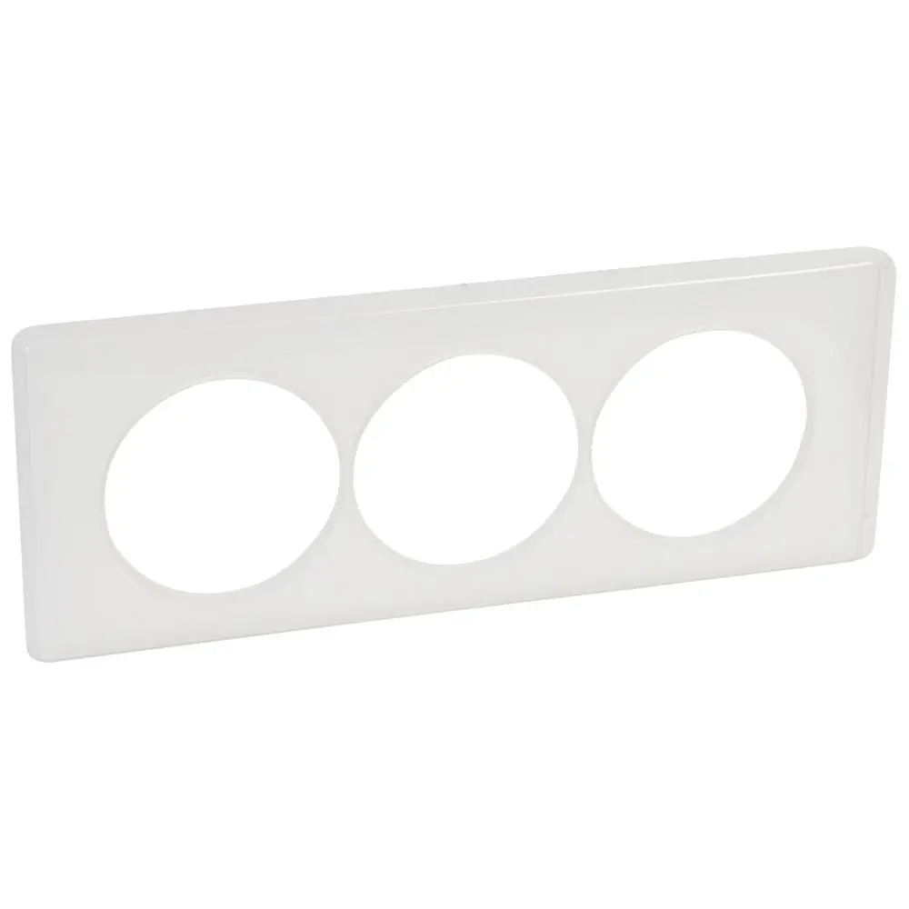 Produktfoto 1 von Legrand Kunststoff Anschlussplatte Weiß, 3 Auslässe
