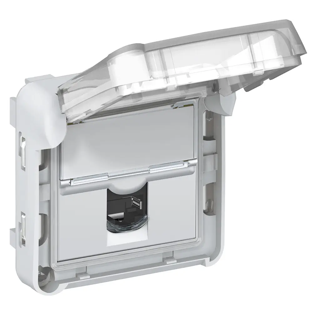 Legrand Plexo Buchse 5E RJ45 Buchsenleiste, 1-Port UTP Bündige Montage