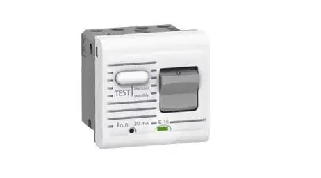 Produktfoto 1 von Legrand MosaicTM 775 FI/LS-Schalter (RCBO) 10 A, 2-polig Kurve C, Empfindlichkeit 30 mA