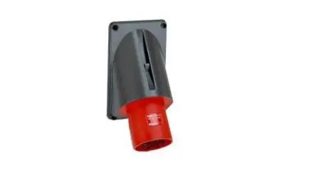 Produktfoto 1 von Legrand HYPRA Leistungssteckverbinder Rot 3P+N+PE, 415V Abgewinkelt IP44 63A
