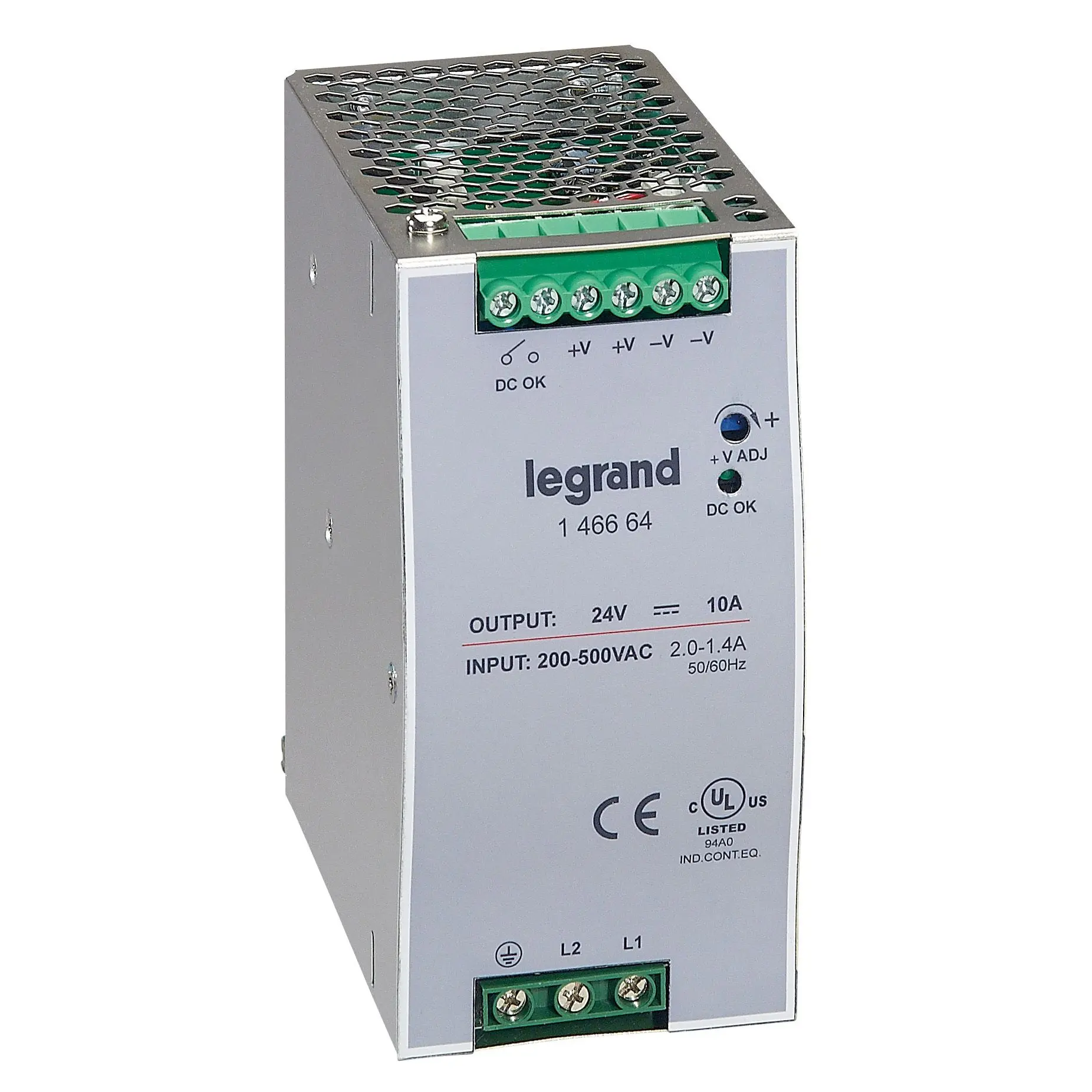 Produktfoto 1 von Legrand DIN-Schienen Netzteil 24V dc / 10A 240W 200 → 500V