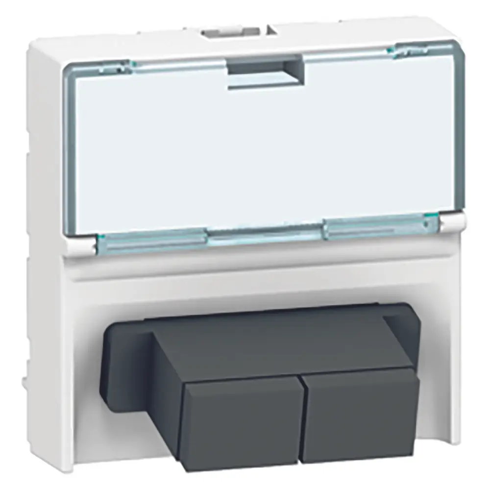 Produktfoto 1 von Legrand MOSAIC LWL-Adapter, SC-Optikadapter, Multimodus, Duplex, Weiß