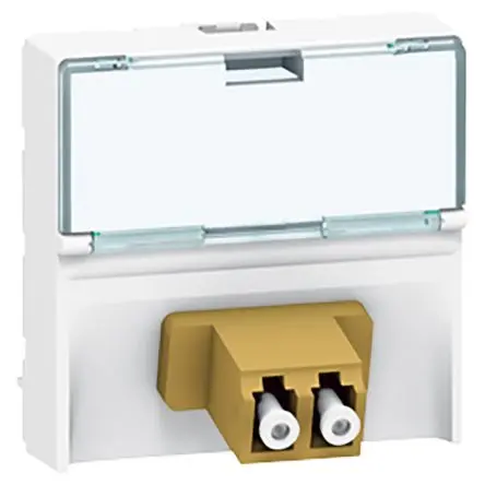 Produktfoto 1 von Legrand MOSAIC LWL-Adapter, LC, SC, SC/APC, ST 0.2dB, Weiß