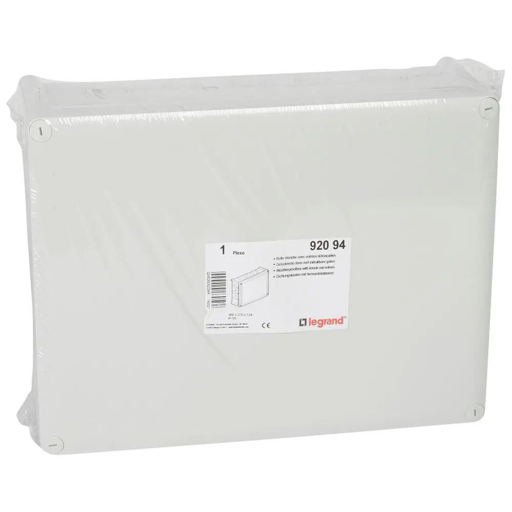 Produktfoto 1 von Legrand Plexo Kunststoff Abzweigdose Grau IP55 Breite 292 mm Höhe 132 mm Länge 382 mm
