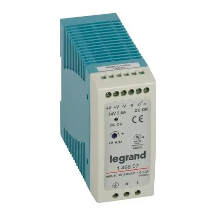 Produktfoto 1 von Legrand Schaltnetzteil 24V 60 W, DIN-Hutschiene 240V