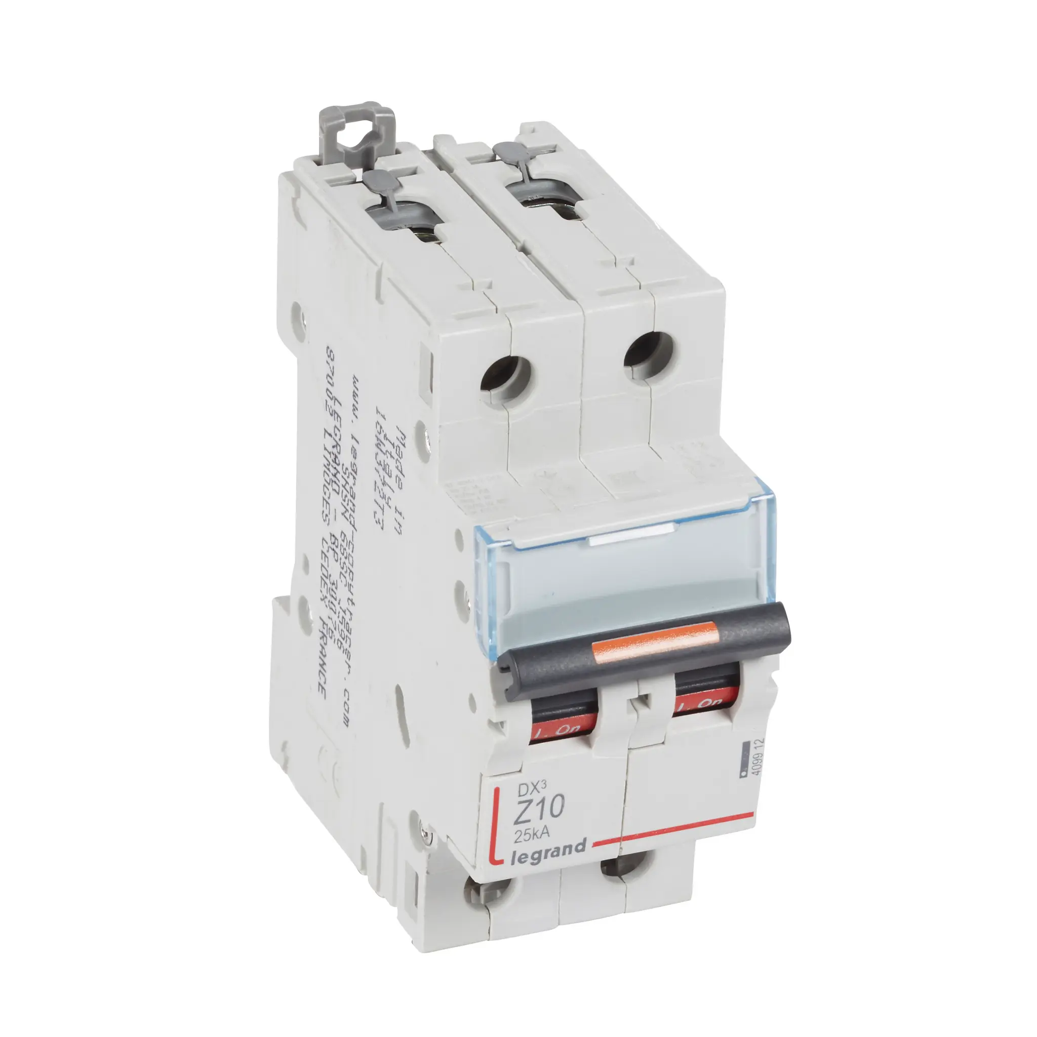 Produktfoto 1 von Legrand DX3 Schutzschalter Typ Z, Pol 2-polig 10 A 400 V ac, Abschaltvermögen 25 kA DX3 400 V dc