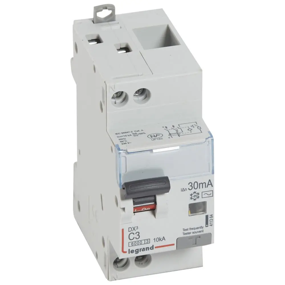 Produktfoto 1 von Legrand DX3 Schutzschalter Typ AC, Pol 1-polig 3 A 230 V ac, Abschaltvermögen 6 kA DX3 400 V dc