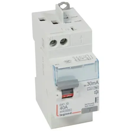 Produktfoto 1 von Legrand FI-Schutzschalter, 2-polig, 40A, 30 mA Typ F DX3 NF EN 61008-1