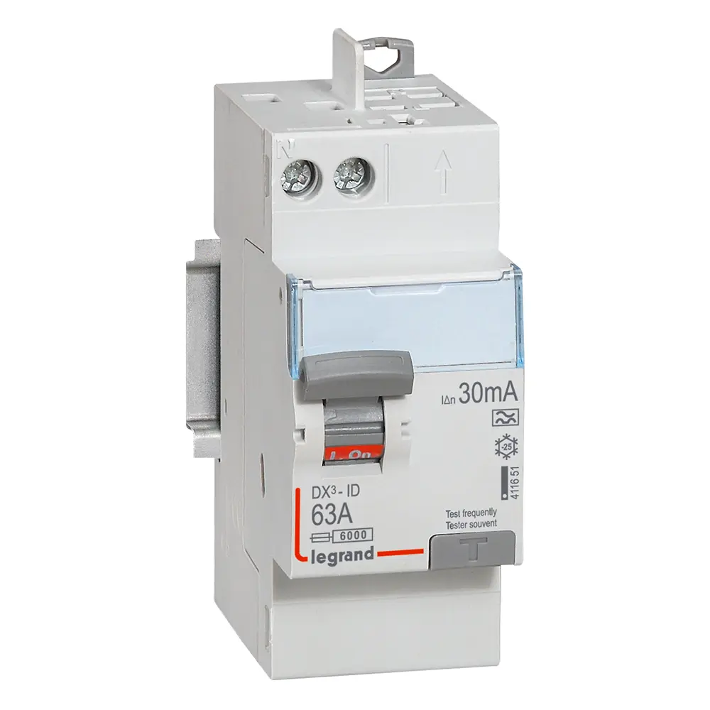 Produktfoto 1 von Legrand RCCB, 2-polig, 63A, 30mA Typ A DX3 230V