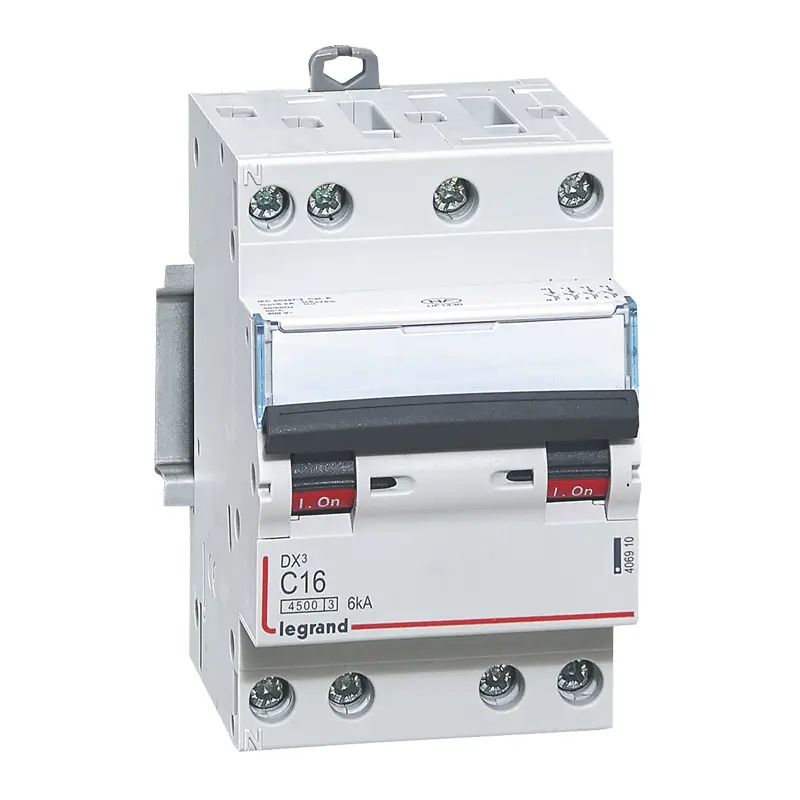 Produktfoto 1 von Legrand DX3 Schutzschalter Typ C, Pol 4-polig 16 A 400 V ac, Abschaltvermögen 6 kA DX3 400 V dc
