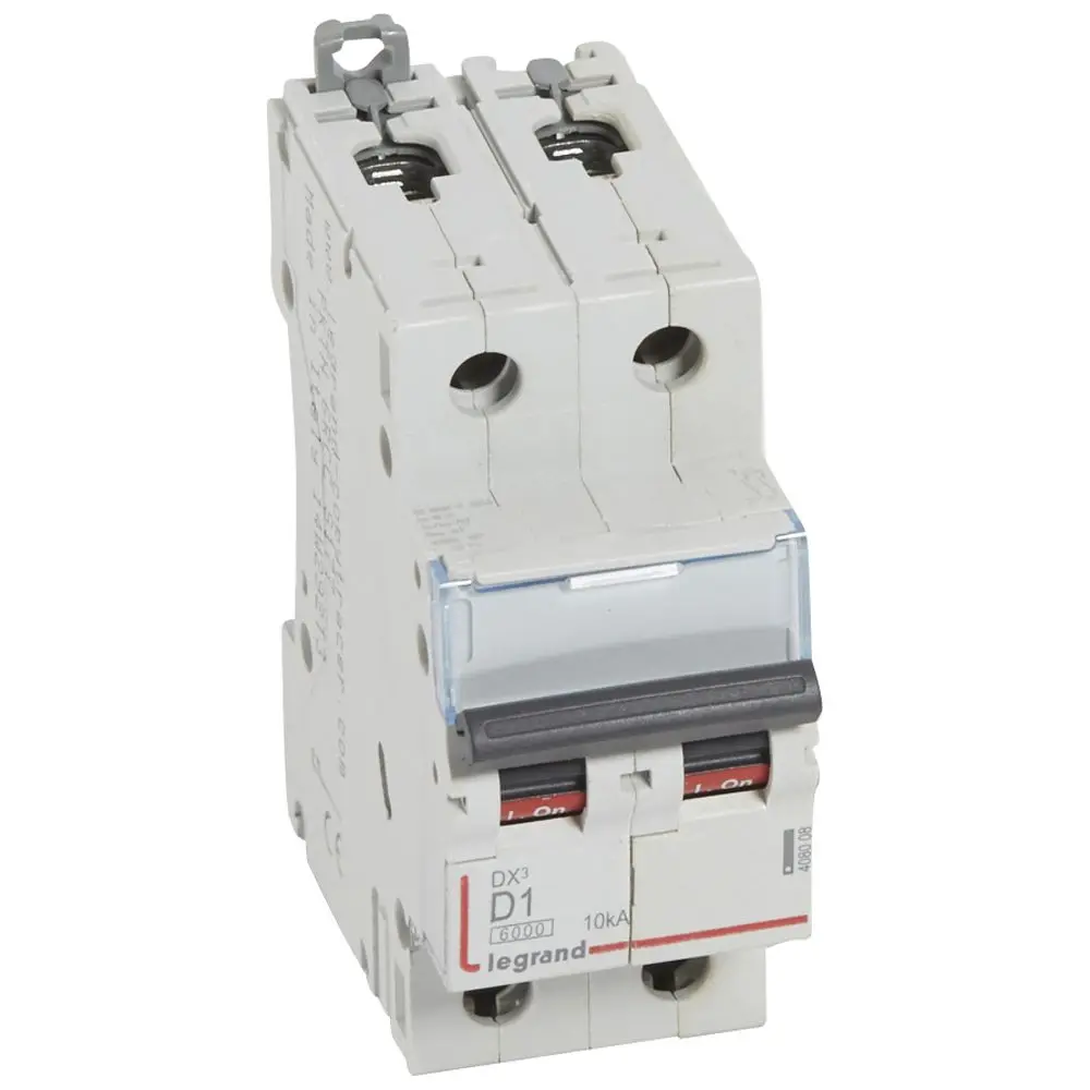 Produktfoto 1 von Legrand DX3 Schutzschalter Typ D, Pol 2-polig 1 A 400 V ac, Abschaltvermögen 10 kA DX3 400 V dc