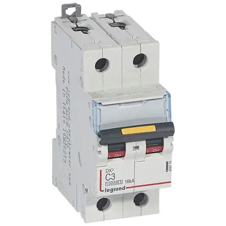 Produktfoto 1 von Legrand Schutzschalter, 2-polig, DX3, 3A