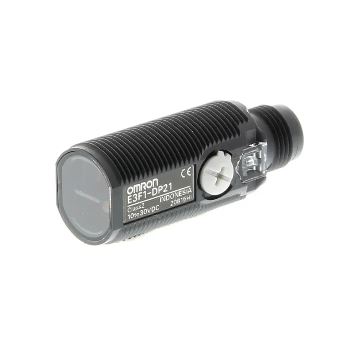 Produktfoto 1 von Omron zylindrisch Optischer Sensor, Diffus, Bereich 300 mm, NPN Ausgang, DC, Hell-/dunkelschaltend