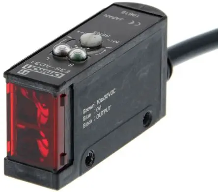 Produktfoto 1 von Omron E3S Kubisch Optischer Sensor, Diffus, PnP Ausgang