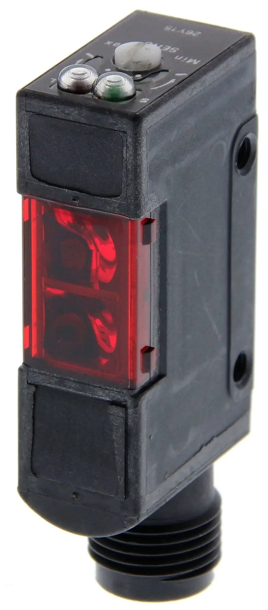 Produktfoto 1 von Omron Kubisch Optischer Sensor, Diffus, Bereich 200 mm, NPN Ausgang, Anschlusskabel, Hell-/dunkelschaltend