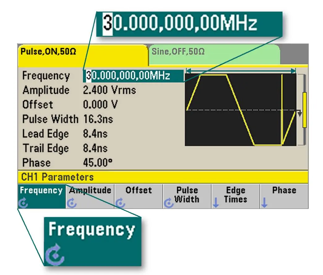 Produktfoto 1 von Keysight Technologies Signalgenerator Upgrade Bandbreitenkanal Funktionsgeneratoren