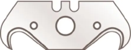 Produktfoto 1 von MARTOR Teppichmesser-Klinge 51 x 19 x 0.63 mm Gebogen Stahl Robust 19 mm 10-teilig