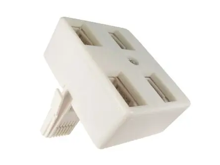 Produktfoto 1 von RS PRO Adapter Adapter, Weiß