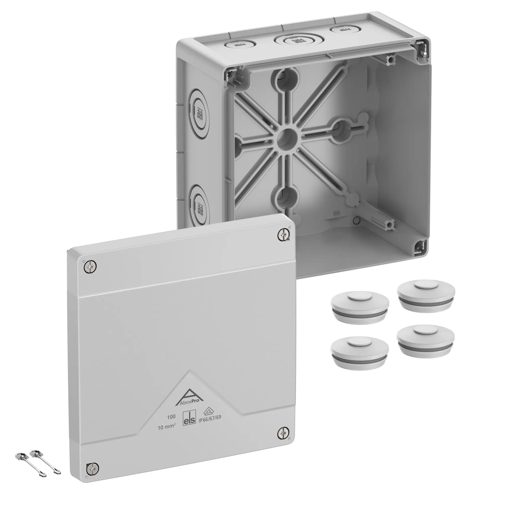 Spelsberg Abox-i 100-L Polycarbonat Abzweigdose Grau IP65 DNV, DLG, VDE Breite 140 mm Höhe 79 mm Länge 140 mm