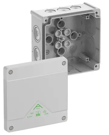 Produktfoto 1 von Spelsberg Abox 060-L Polypropylen Abzweigdose Weiß IP66 Breite 127mm Höhe 70 mm Länge 127 mm