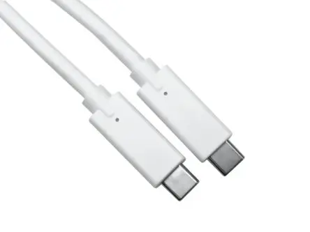 Produktfoto 1 von RS PRO Stecker USB-Kabel, USB Typ C Stecker / USB Typ C, 1.5 m USB 3.1 Weiß