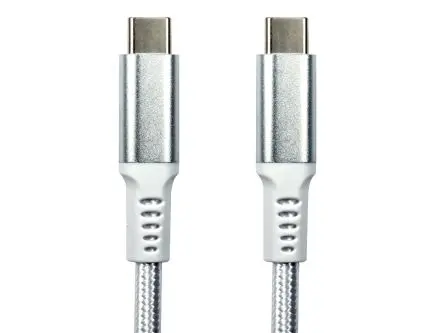 Produktfoto 1 von RS PRO Stecker USB-Kabel, USB Typ C Stecker / USB Typ C, 1.8 m USB 3.2 Weiß