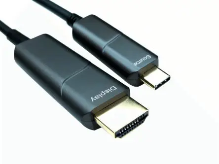Produktfoto 1 von RS PRO Stecker USB-Kabel, USB Typ C Stecker / HDMI, 10 m USB 3.1 Schwarz