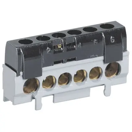 Produktfoto 1 von Legrand Verteilerblock / 400V 100A Schwarz, IP2X