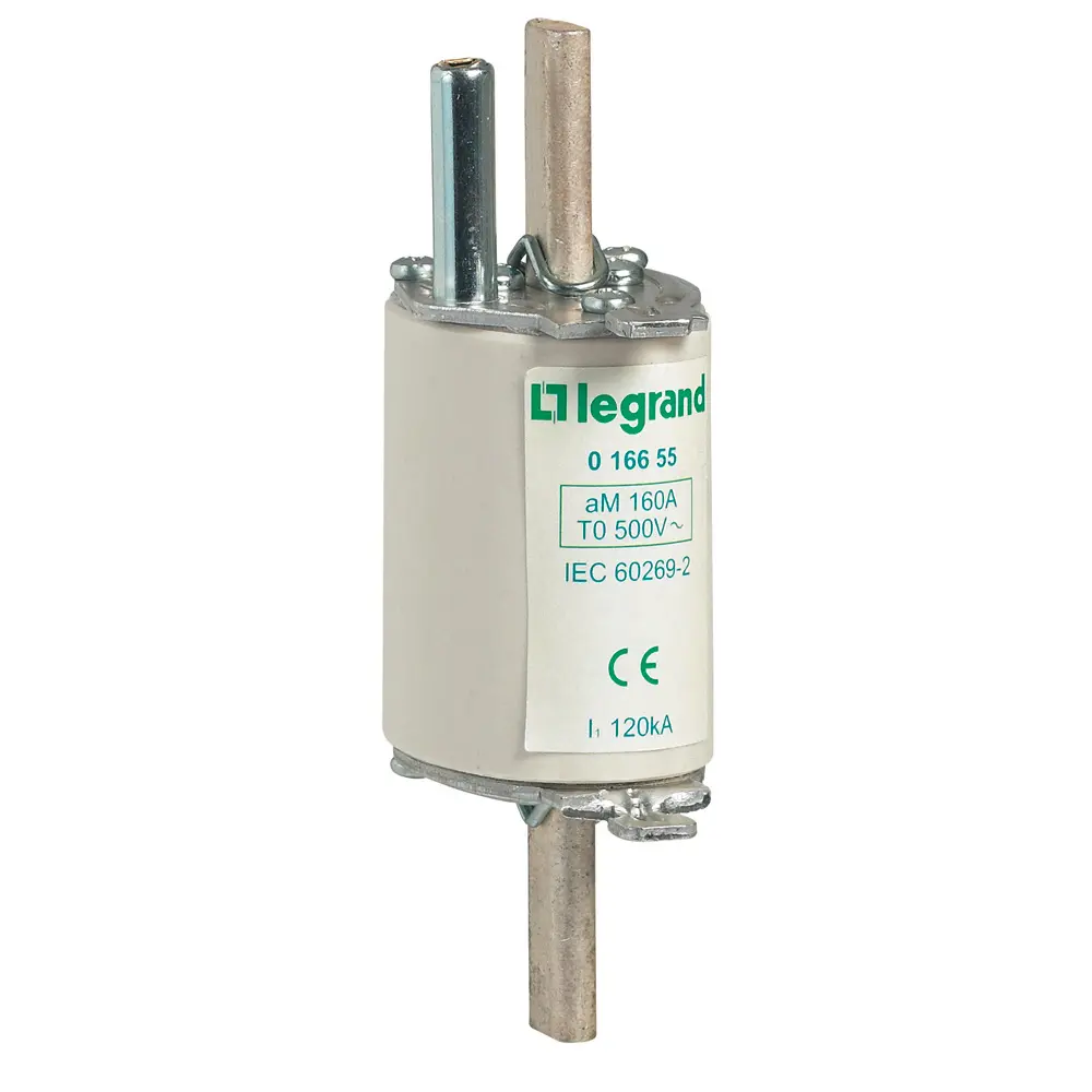 Produktfoto 1 von Legrand Feinsicherung 61 x 125mm, 500V / 160A NFC 60-200-2, NF HD/IEC 60269-2 HPC