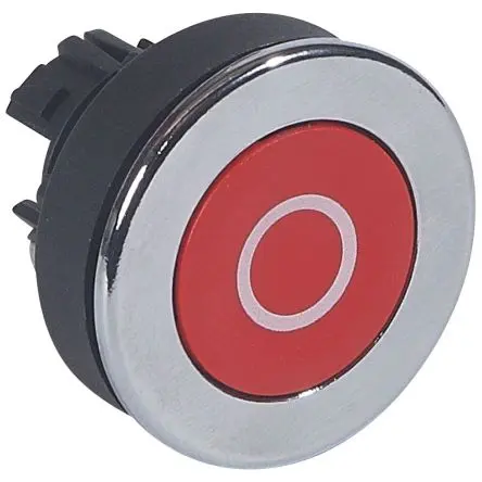 Produktfoto 1 von Legrand Druckschalter Ø 30.75 mm, Rot Flach Rund, IP66