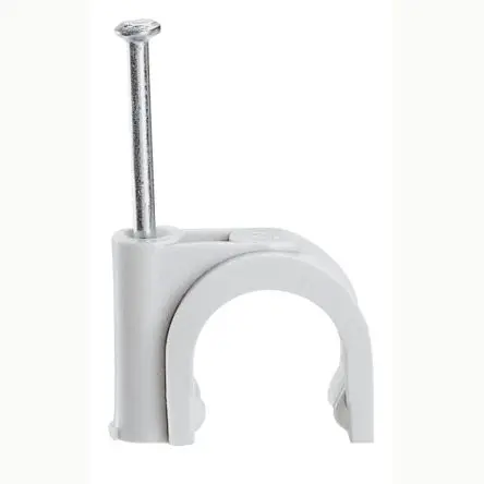 Produktfoto 1 von Legrand Fixfor Kabelhalter Nagel, Kabel-Ø 19 mm Kunststoff Grau x 40 mm