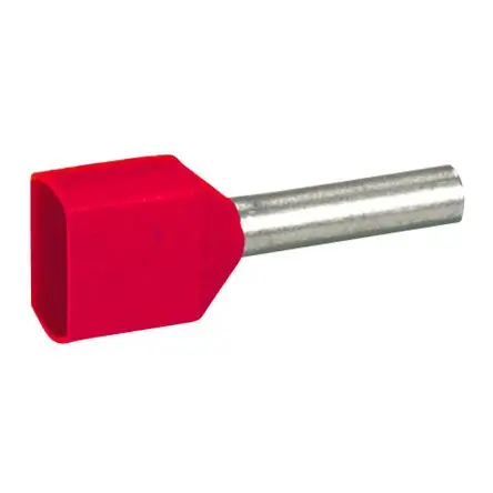 Produktfoto 1 von Legrand Starfix Aderendhülse, Stift ø 2.35 mm, Rot, Polypropylen, 8 mm, Isoliert