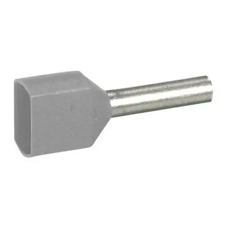 Produktfoto 1 von Legrand Starfix Aderendhülse, Stift ø 3.3 mm, Grau, Polypropylen, 10 mm, Isoliert