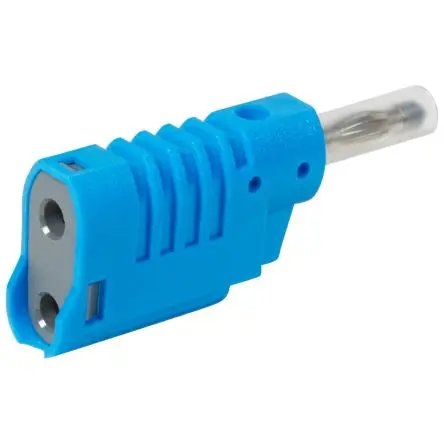Produktfoto 1 von Legrand 4 mm Stecker Blau Bananenstecker, 33V, 70 V 16A, Schraubanschluss