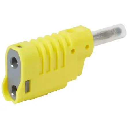 Produktfoto 1 von Legrand 4 mm Stecker Gelb Bananenstecker, 33V, 70 V 16A, Schraubanschluss